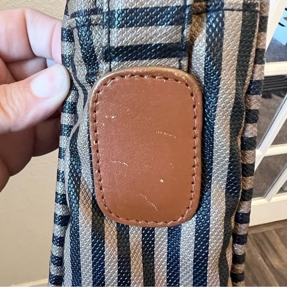 Vintage Allen Edwards Leather Trim Purse - Picture 9 of 14